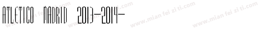 Atletico Madrid 2013-2014字体转换